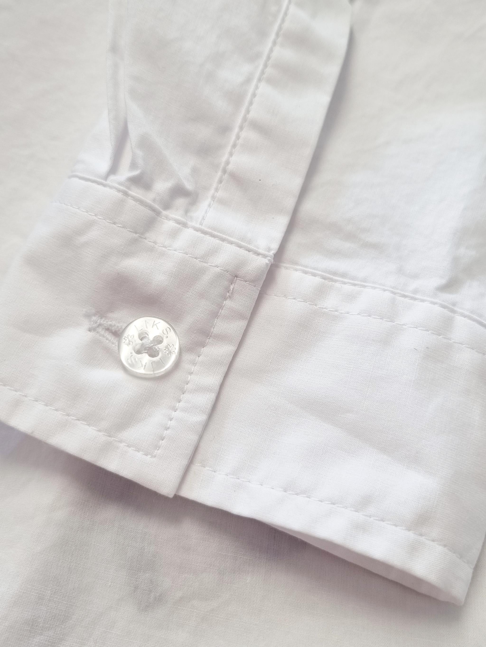 Bluse mit Statement Flockprint