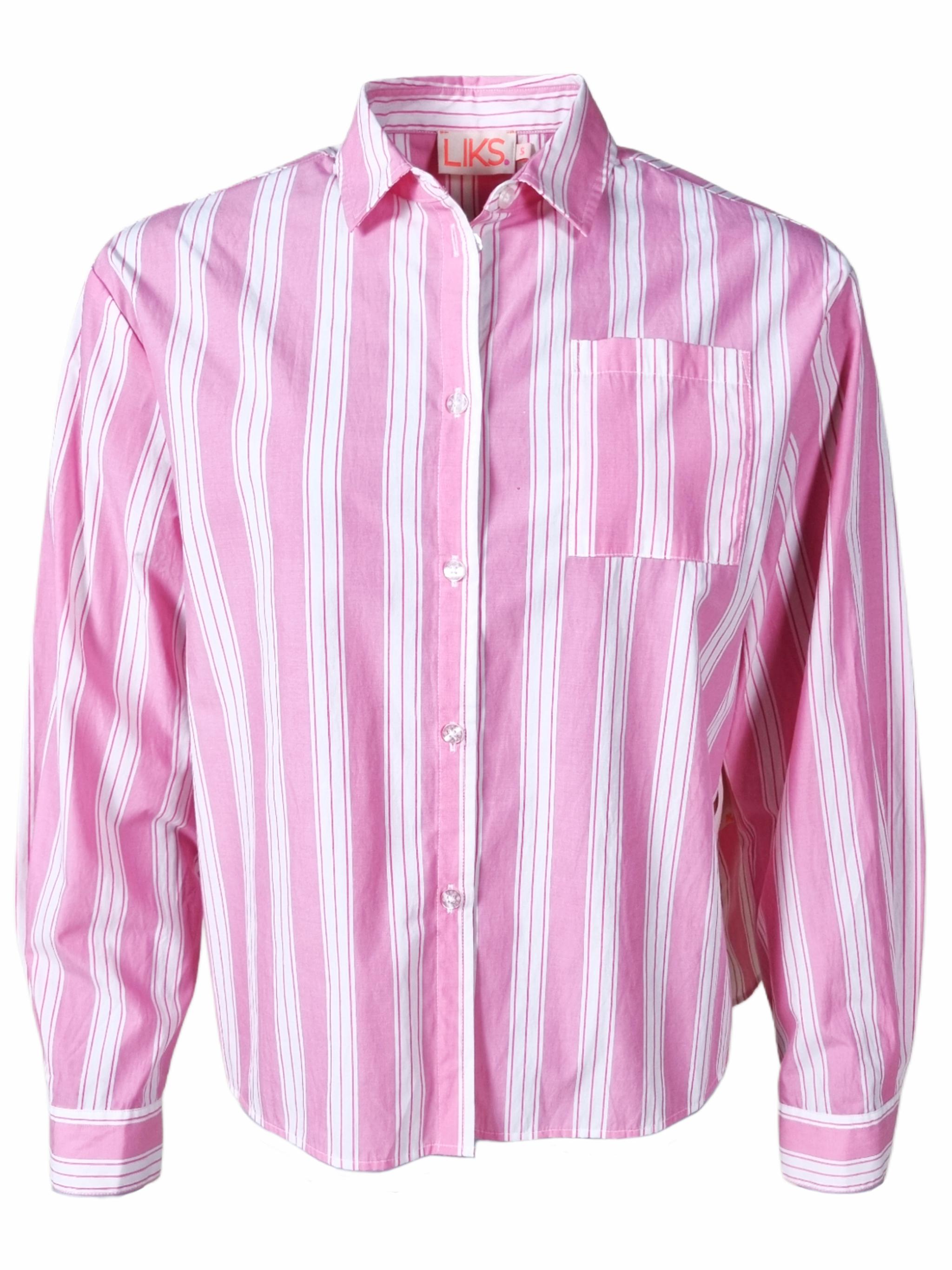Damen Bluse gestreift mit Sonnen Stickerei - GraceC