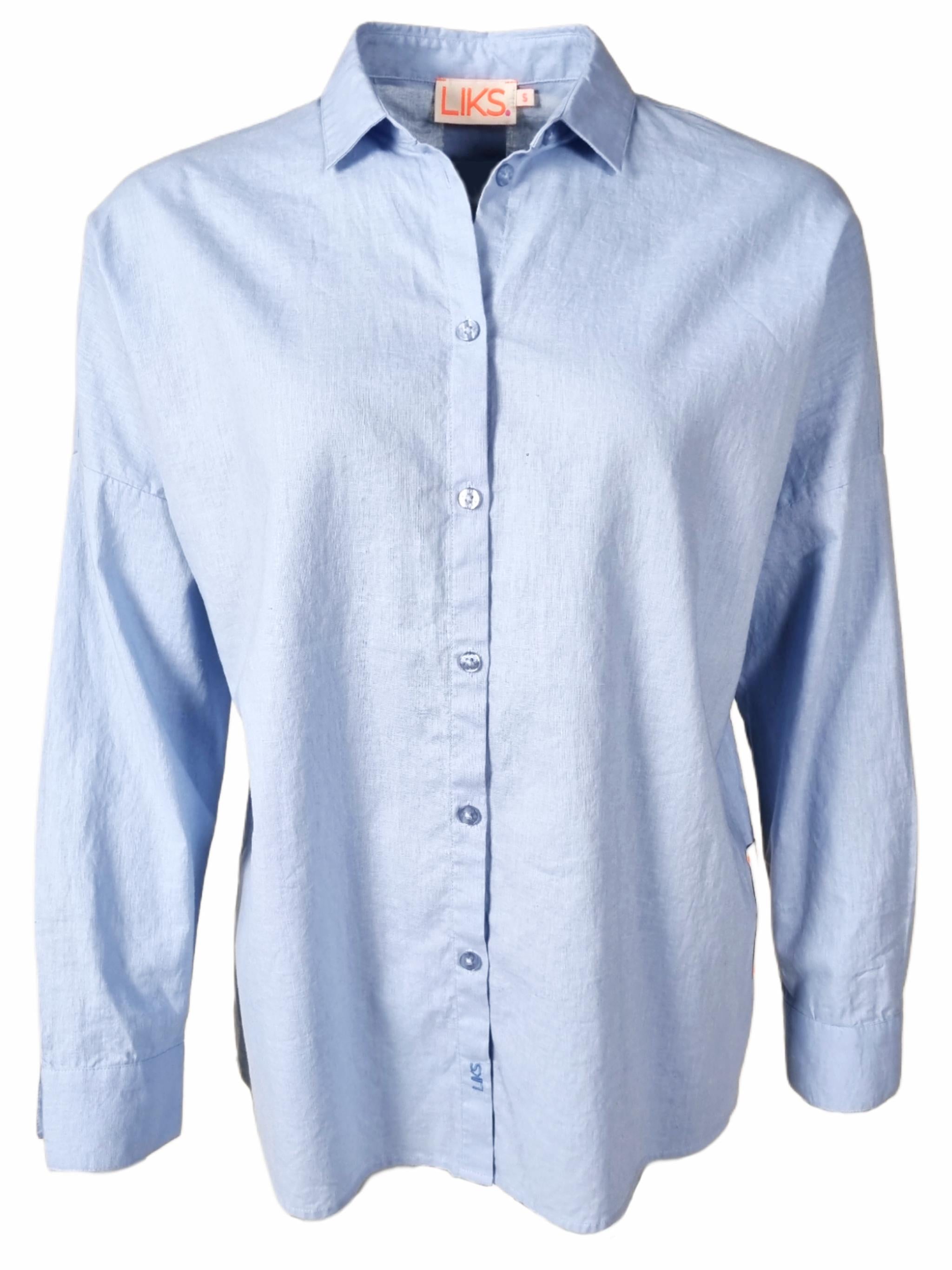 Damen Bluse aus Leinen - Baumwolle - GloriaC