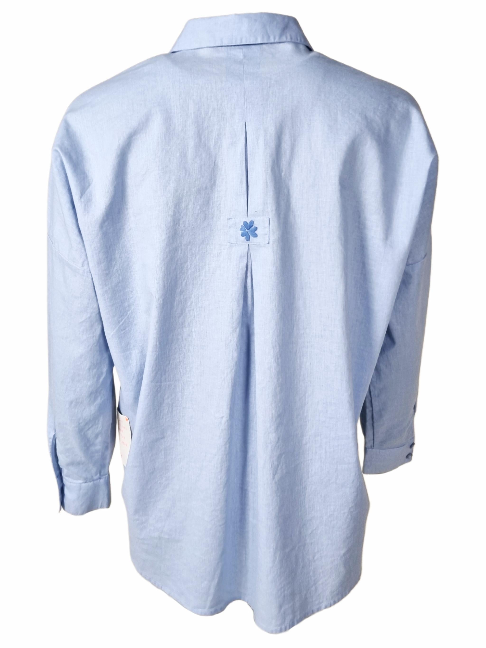 Damen Bluse aus Leinen - Baumwolle - GloriaC