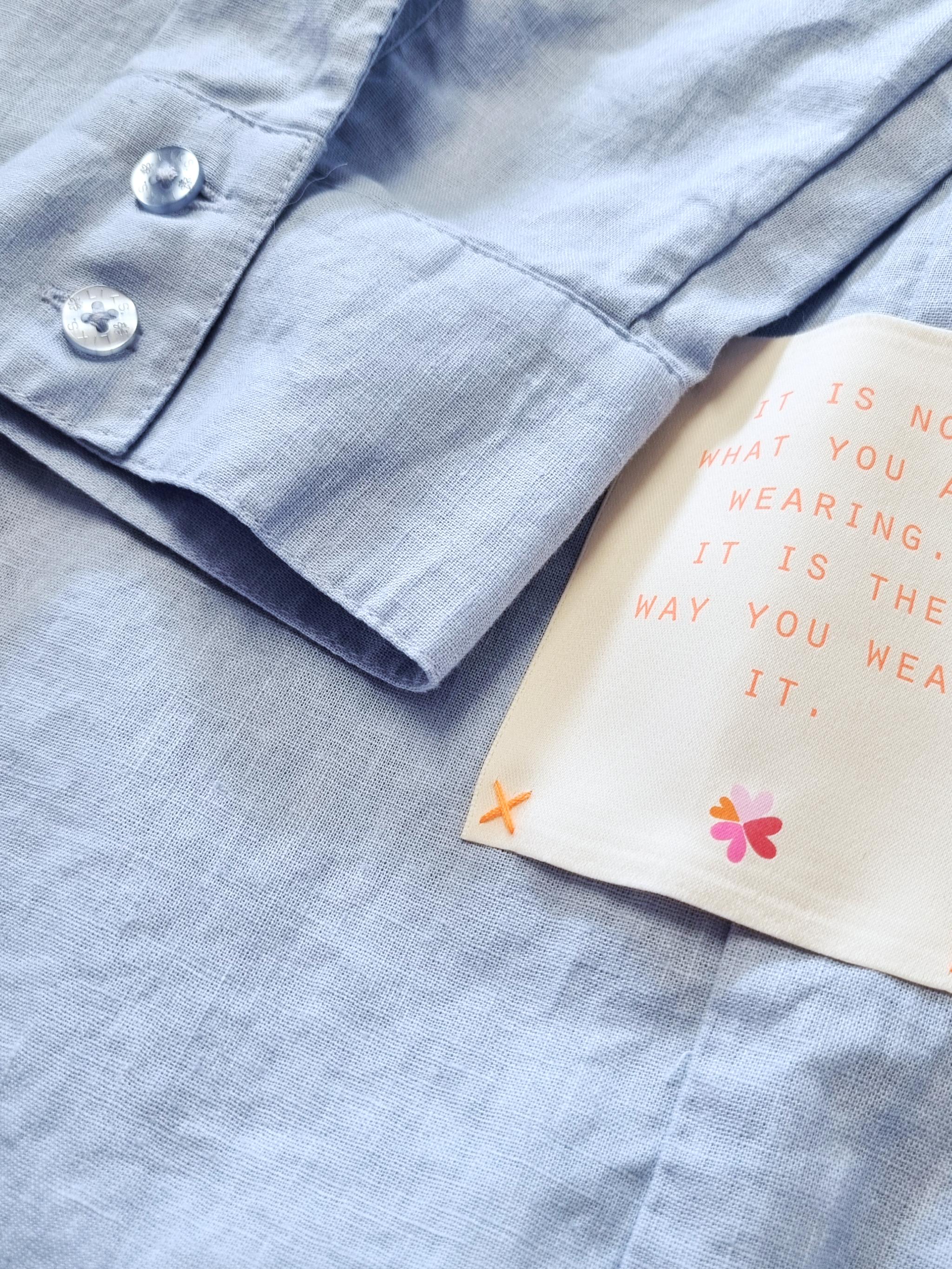 Damen Bluse aus Leinen - Baumwolle - GloriaC