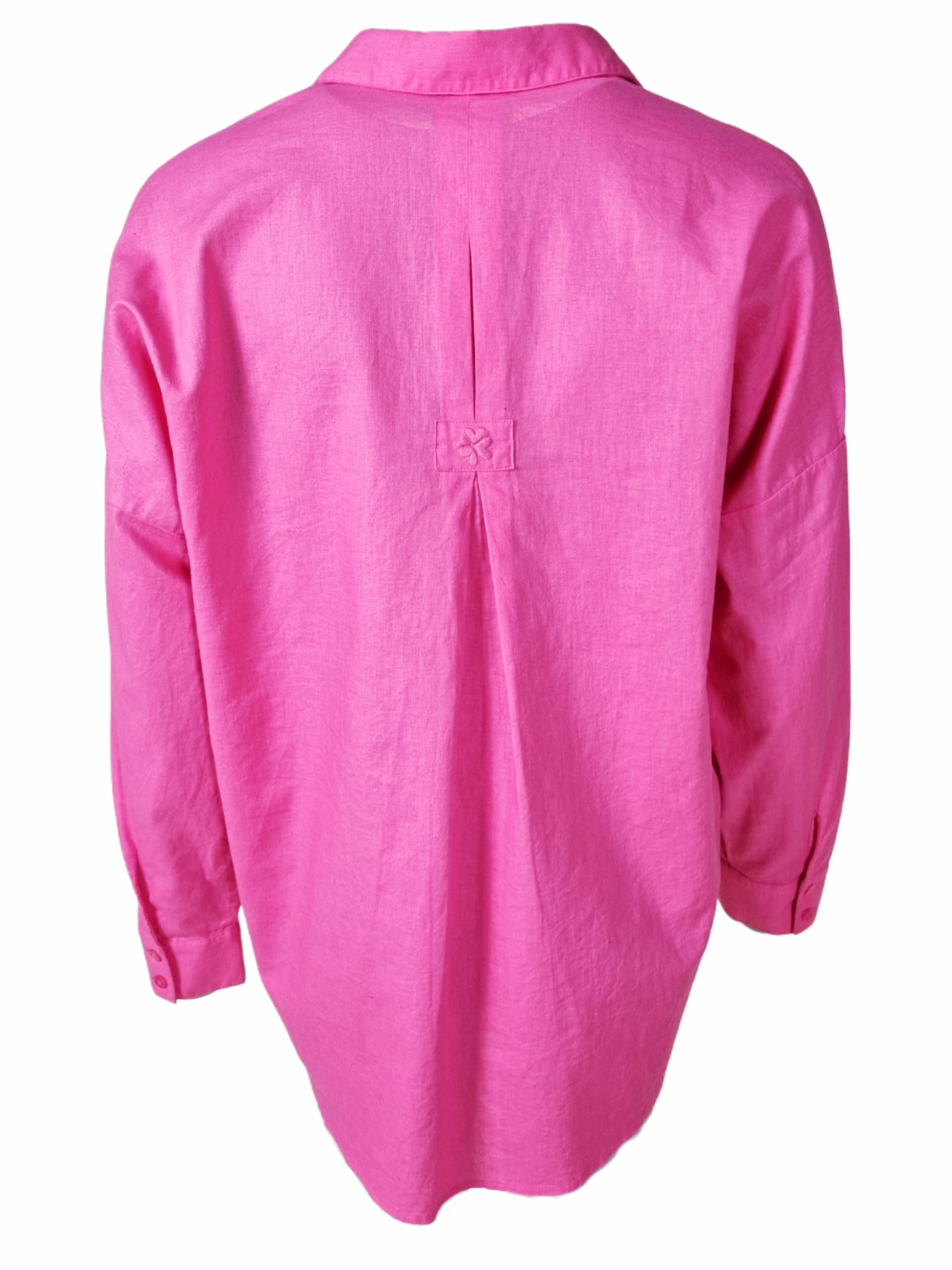 Damen Bluse aus Leinen - Baumwolle - GloriaC