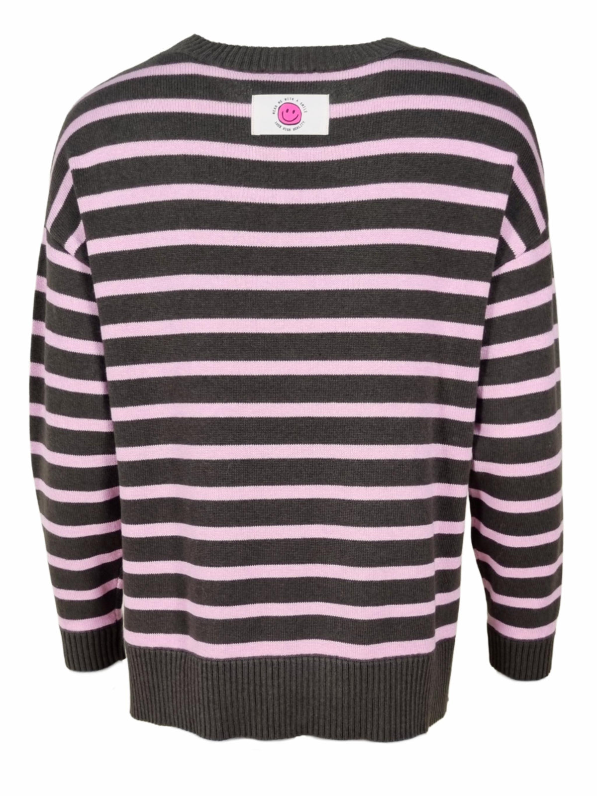 Damen Strickpullover gestreift aus Baumwoll-Kaschmir Mischung - DuaC
