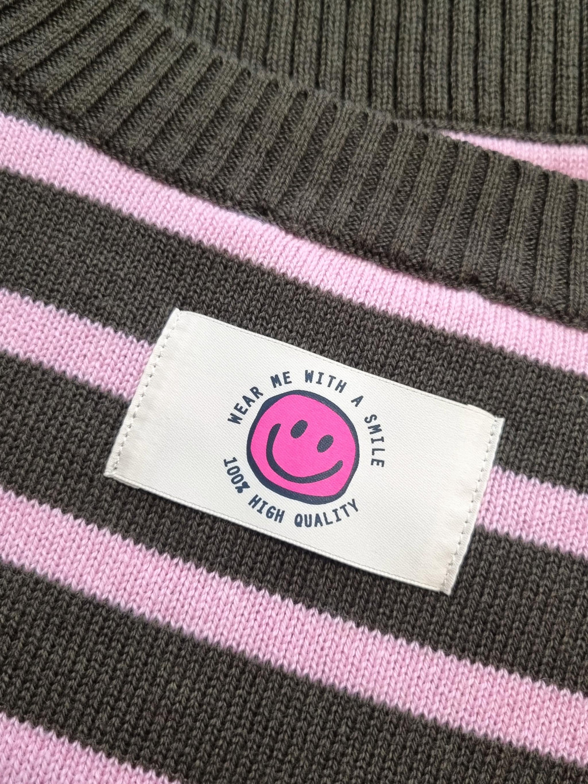 Damen Strickpullover gestreift aus Baumwoll-Kaschmir Mischung - DuaC