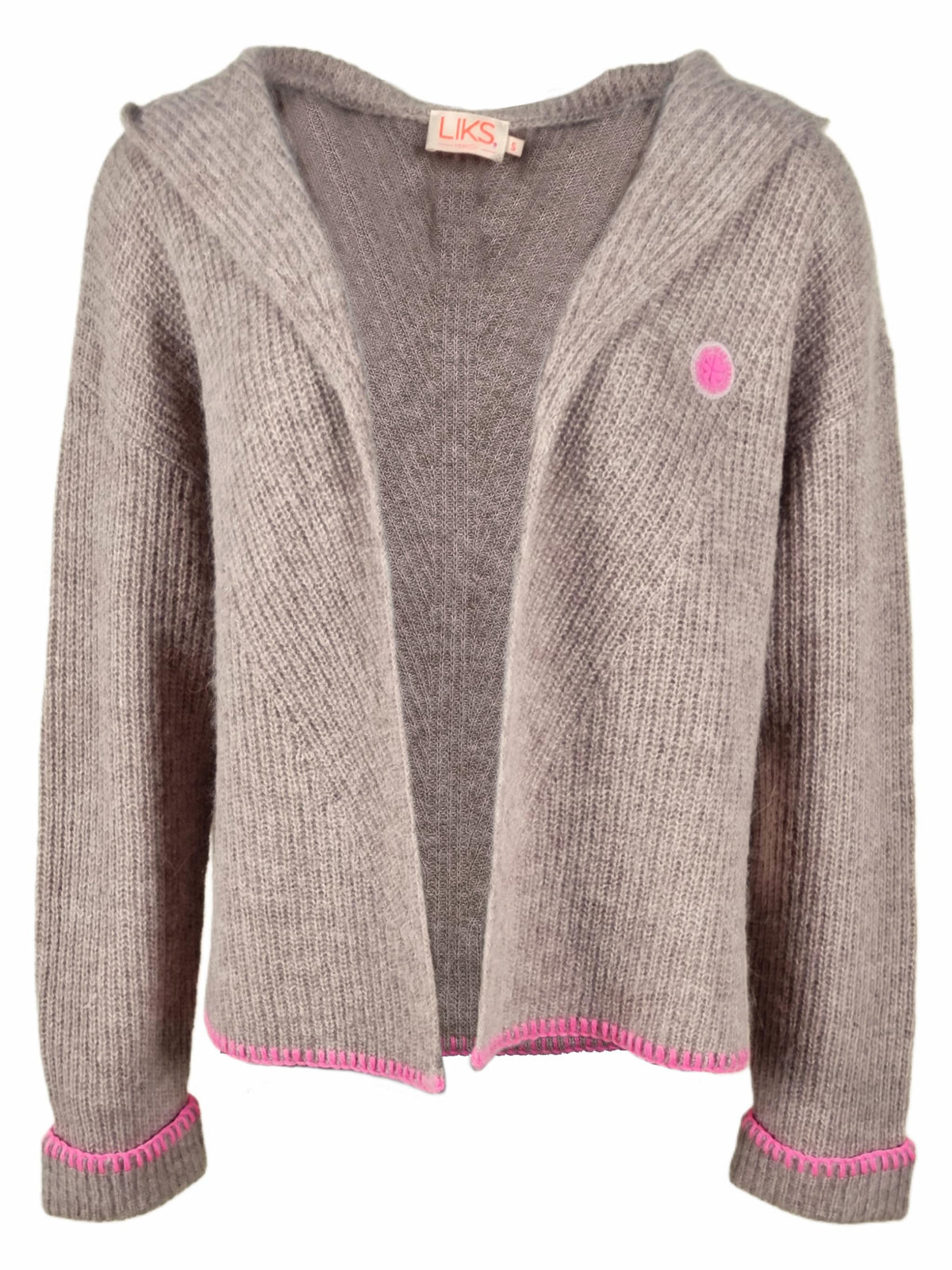 Damen Strickjacke mit Kapuze aus Woll-Alpaca Mischung - AdaC