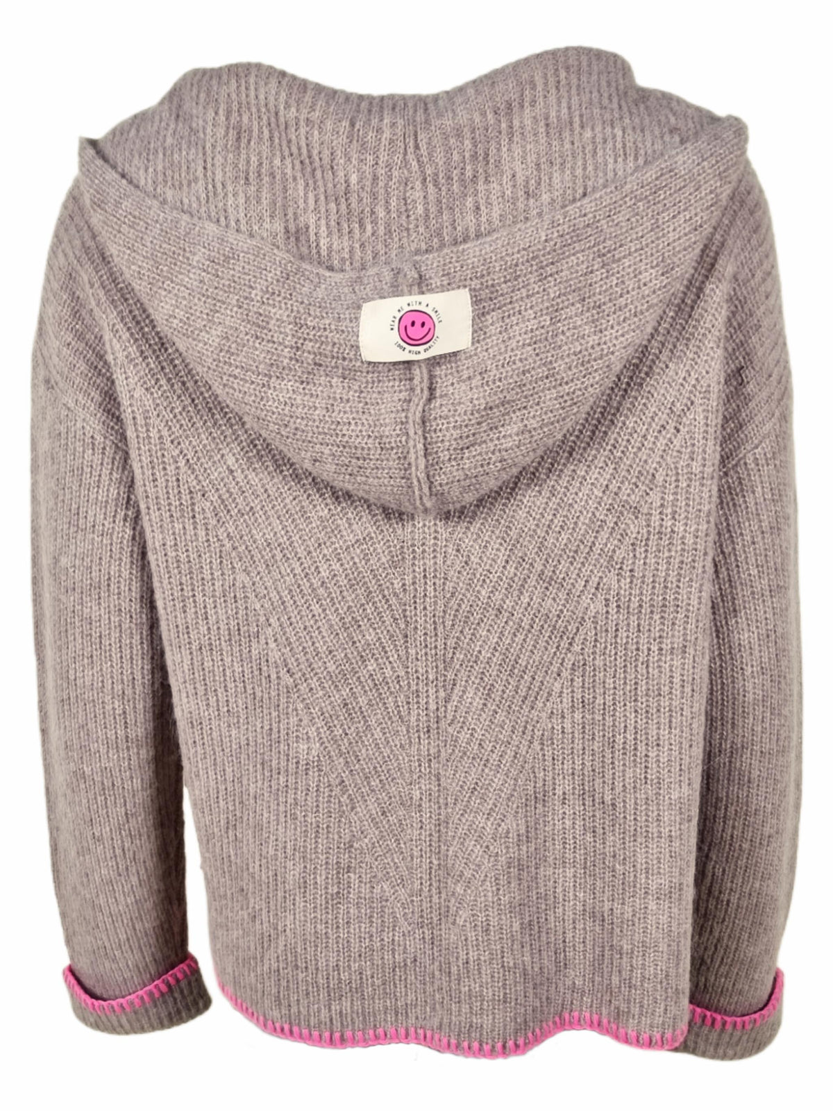 Damen Strickjacke mit Kapuze aus Woll-Alpaca Mischung - AdaC