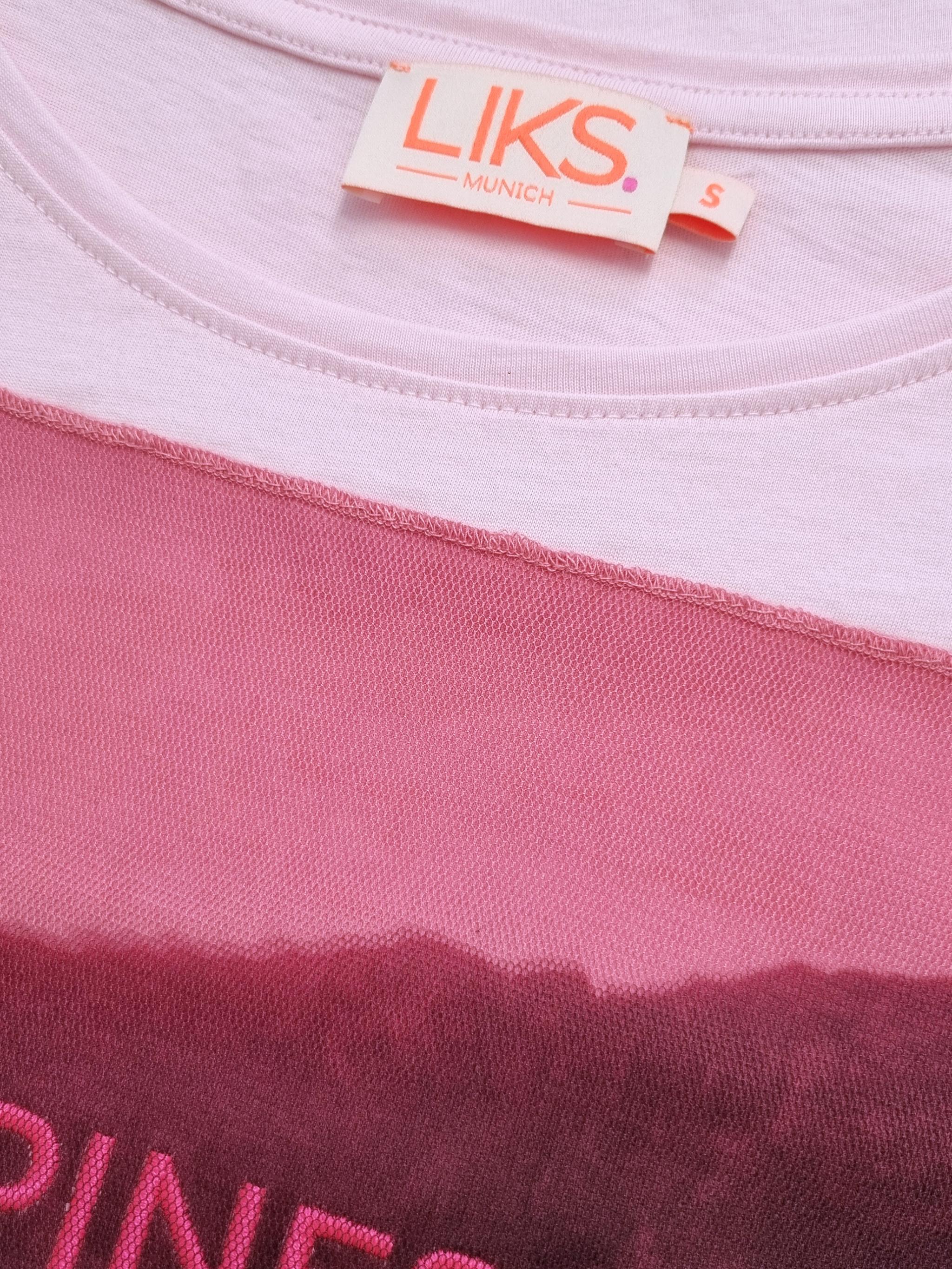Damen TShirt mit Print Mesch Application aus Organic Cotton - PaulinaC